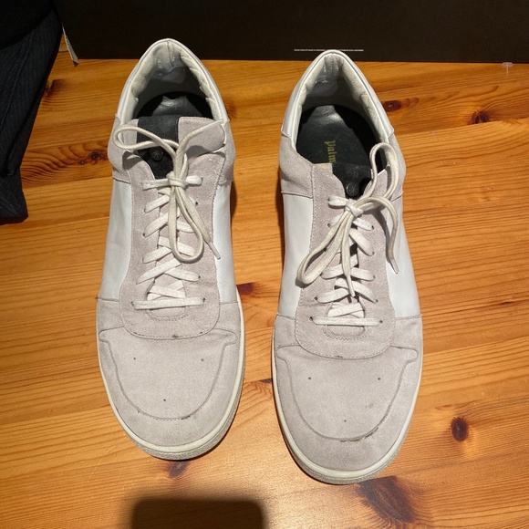 PALM ANGELS Mens White Leather Sneakers sz12 or 46euro - Picture 8 of 11